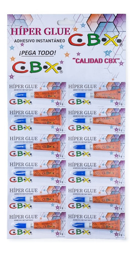 Pack Pegamento Adhesivo Contacto Cbx Pegatodo X 12 Unidades