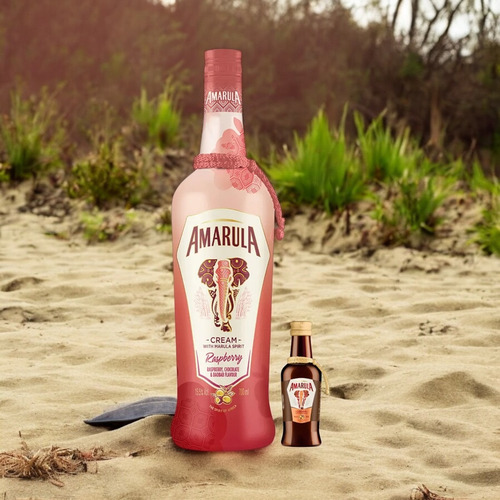 Kit Licor Amarula Raspberry 750ml + Miniatura Amarula Cream