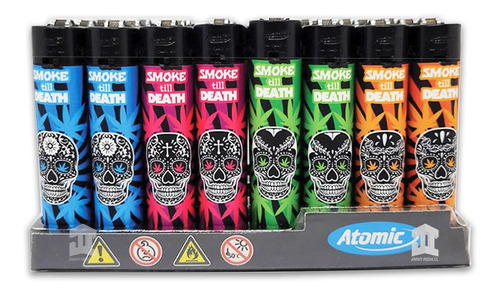 Encendedores Death 024 24 Und- Distribuidor Oficial Atomic