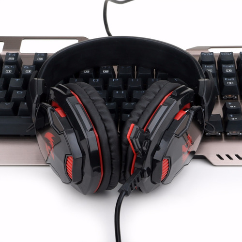 Redragon Audifonos Gamer Glaucus Red Backlight