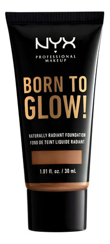 Base de maquillaje NYX Professional Makeup BORN TO GLOW True Beige Born to glow tono 16 mahogany - 20mL 100g