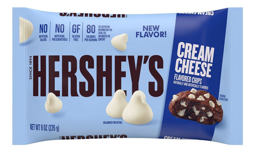 Hershey's Chips De Queso Crema, 8 Onzas (paquete De 6)