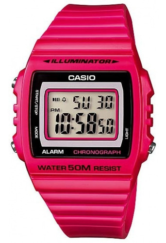 Reloj Casio Resistente Al Agua 50 Mts. W 215 H Dama