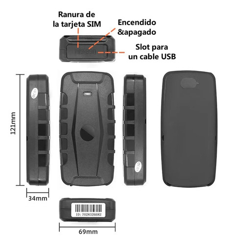 Gps Mchushi Tracker Localizador Navegadores Gps Equipo Para Auto 4g 20000mah Gt76cc