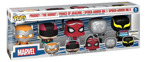 Funko Pop Marvel 5 Pack Figuras Spider Man Beyond Amazing 