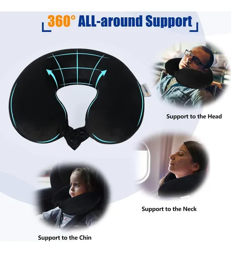 Almohada De Cuello Saireider Src-tp Espuma Memoria Ajustable