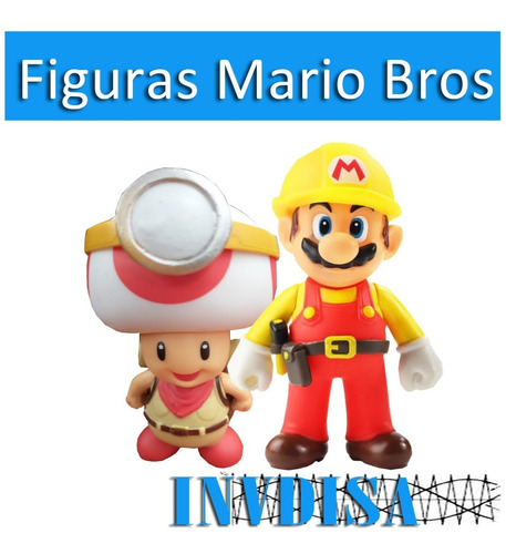Super Mario - Mario Constructor Y Capitán Toad - N U E V O (Usado)