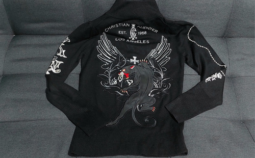 Sudadera Christian Audigier Xs Mujer Original