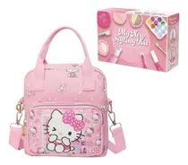 Comprar Bolsa Sanrio, Hello Kitty, Kuromi + Juego De Maquillaje Rosa Hello Kitty Níquel Rosa