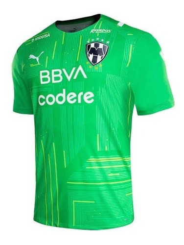 Jersey Puma Rayados Portero 21/22 Adulto Original  Verde