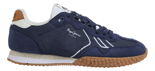 Tenis Pepe Jeans Hombre Holland Serie 1 Eco Azul Oscuro - Bl