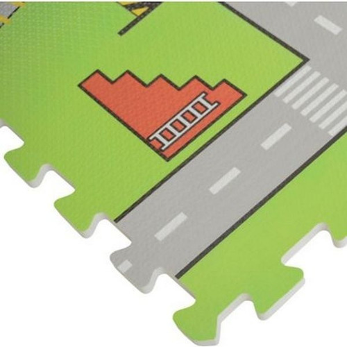 Alfombra Infantil Puzzle Pista 60 X 60 Cm