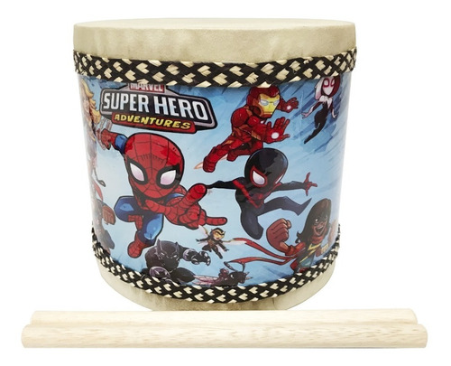 Instrumento Musical Tambor Superhéroes Marvel Personalizado