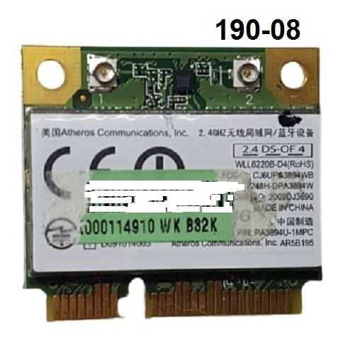 Toshiba Nb520-placa Wifi,atheros Ar5b195-wll6220b-d4