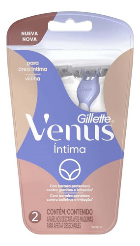 Aparelho Depilação Descartável Venus Íntima 2 Un Gillette