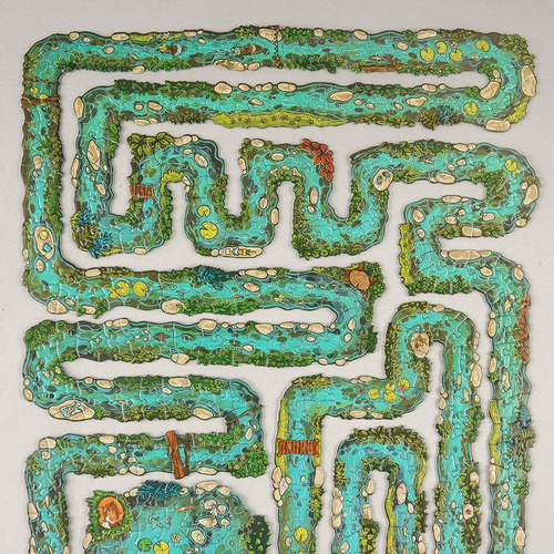 Juego De Rompecabezas Summer Day On The River Maze Puzzle To