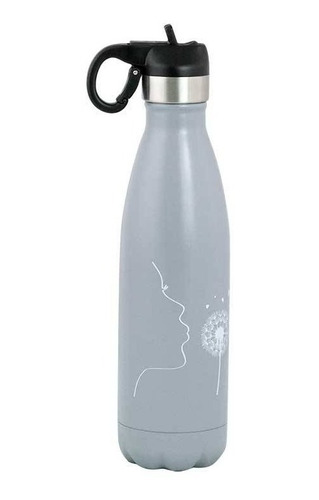 Botella De Acero Inoxidable Para Agua Mandal 500ml - Gris