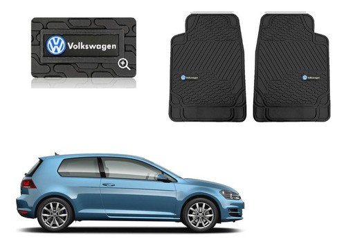 Tapetes 2pz Delanteros Logo Vw Golf 2010 A 2017 2018 2019