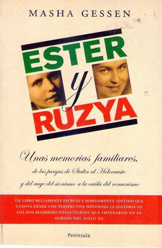 Ester Y Ruzya. Unas Memorias Familiares  De Las Purgas De