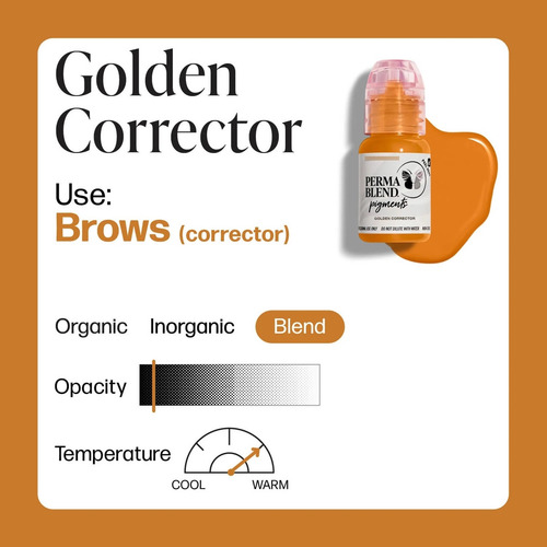 Permablend Golden Corrector - Pigmento Para Corregir Tonos