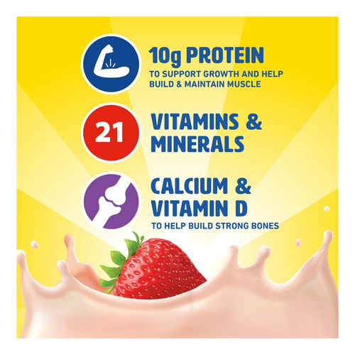 Carnation Desayuno Niños Batido De Proteína. Fresa 6pack