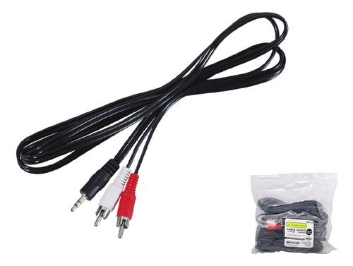 Cable Audio 2 Plug 1 Mono 1.8 M Pack 5 Piezas