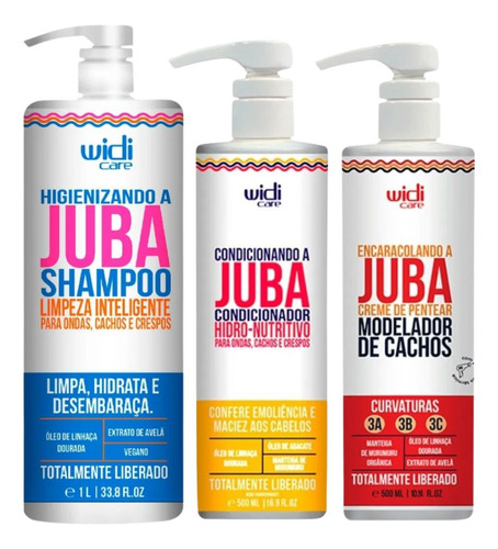 Kit Widi Care Juba Shampoo 1l + Cond E Encaracolando 500ml