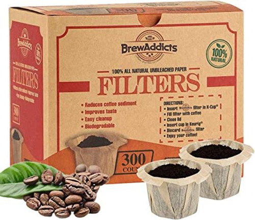 Brew Addicts Filtros De Café De Papel 300 Unidades