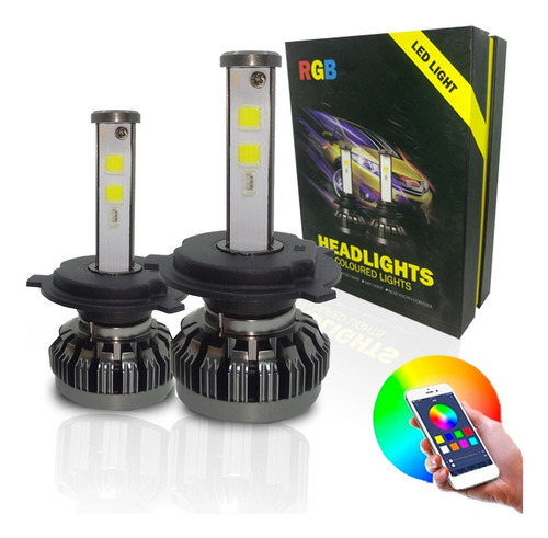 Kit Led Cree Rgb App Bluetooth H4 Maxima Calidad  