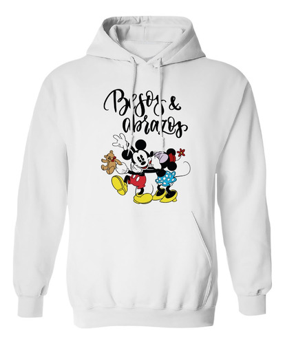 Sudadera Besos Y Abrazos Minnie Y Mickey Mouse Love