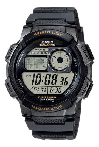 Reloj Digital Casio Ae-1000w Resistente Al Agua 100mts