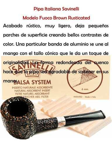 Imagen 2 de 10 de Pipa Italiana Savinelli Nueva Original Picaduras Para Pipa