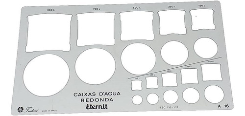 Gabarito Arquitetura Caixa D'água Trident A-16