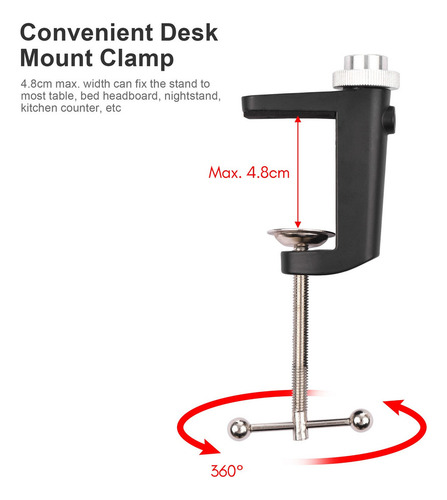 Soporte Para Cámara Led De Luz Smartphone Webcam Anillo De R