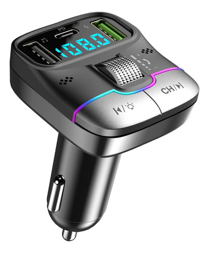 Gxy Kit Adaptador De Transmisor Fm Bluetooth 5.3 Para Automo