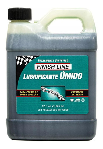 Óleo Lubrificante De Corrente Finish Line Wet Úmido 945ml