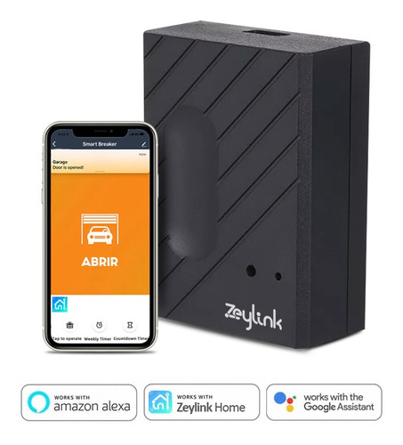 Receptor Abre Portón Celular Vía Wifi Por App Zeylink Home