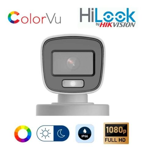 Imagen 4 de 5 de Camara Hilook 2mp 1920x1080 2.8mm Colorvu Imagen Color Noche