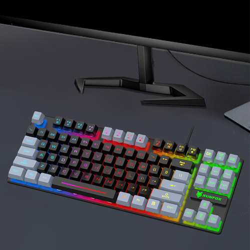 Teclado Para Juegos Teclado Con Cable Usb Ergonómico,