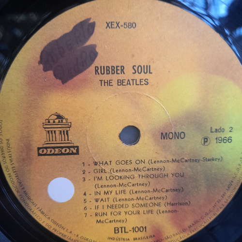Imagem 5 de 6 de Vinil Lp The Beatles Rubber Soul Capa Sanduíche Mono