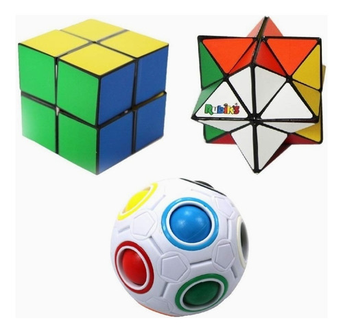 Cubo Mágico Origami Pack 3pcs Fidget Antiestrés Didáctico