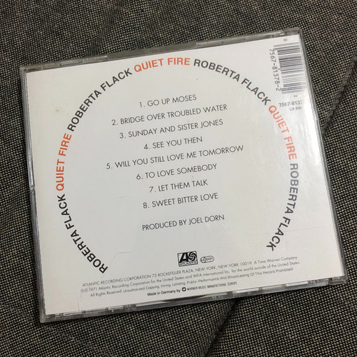 Cd Roberta Flack - Quiet Fire 1971 Importado / Funk Soul R&b Cd (Usado)