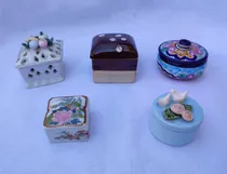 Comprar Antiguos Pastilleros De Cerámica Japón México X 5 Unidades