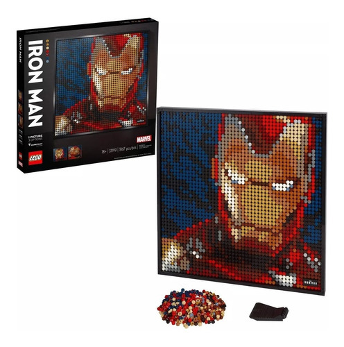 Set de construcción Lego Art Marvel Studios Iron Man 3167 piezas  en  caja