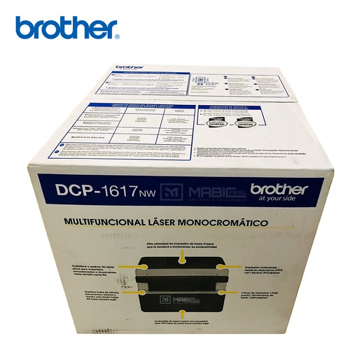 Impresora Láser B/n Brother Dcp-1617nw Wifi Red Adf Usb