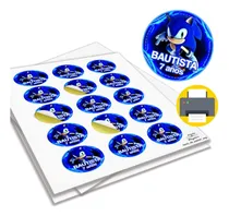 Comprar Kit Imprimible Sticker Circulo Multiuso Sonic 4