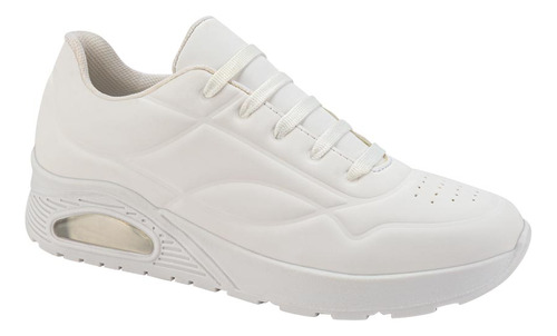 Zapato Confort Tenis Urbano Agujeta Shosh Blanco Mujer 6103