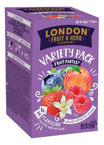 Te London Fruit & Herb Fruit Fantasy 20s Infusión S/cafeína