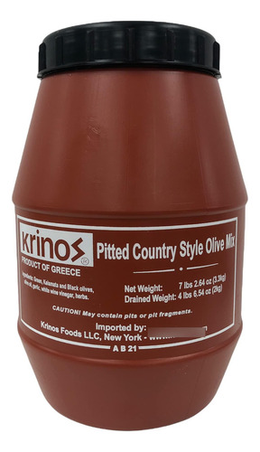 Mezcla De Aceitunas Sin Hueso 2 Kg Krinos