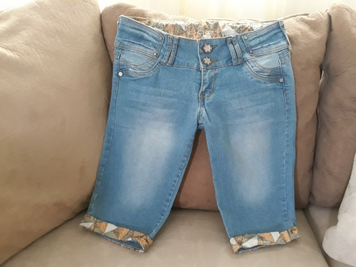 Short Bermuda Blue Jeans De Dama Original Bacci!! Talla 9/10